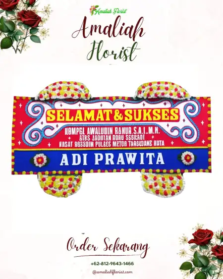 Papan Bunga Ucapan Selamat Bangun Mulyo